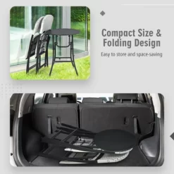 Tangkula 3PCS Patio Rattan Furniture Set Outdoor Chairs & Coffee Table Wicker Bistro Table Set For Balcony Lawn Garden -Tangkula GUEST 6ff37988 f399 4313 849a 019cfb9bc0fd