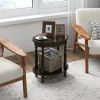 Tangkula 2-Tier End Table Oval Compact Sofa Side Nightstand W/ Storage Shelf -Tangkula GUEST 7028066a 3aa2 41be 8e66 1d093b2bb6e4