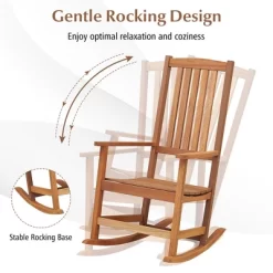 Tangkula 2PCS Rocking Chair High-Back Outdoor Rocker W/ Smooth Rocking Base For Backyard 15 Tangkula 2PCS Rocking Chair High-Back Outdoor Rocker W/ Smooth Rocking Base For Backyard -Tangkula GUEST 71ab24e6 51c1 4c49 9b34 a0f57fd9af01