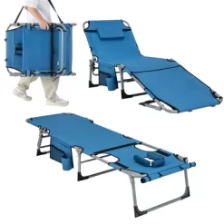 Tangkula Folding Chaise Lounge Chair Sunbathing Recliner W/ Face Hole & Removable Pillow 21 Tangkula Folding Chaise Lounge Chair Sunbathing Recliner W/ Face Hole & Removable Pillow -Tangkula GUEST 720b8da5 e158 4be1 a436 e000d9c546f2