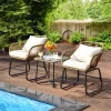 Tangkula 3PCS Patio Rattan Furniture Set Outdoor Bistro Set W/Washable Cushion Conversation Set W/2 Armchairs For Backyard White 2 Tangkula 3PCS Patio Rattan Furniture Set Outdoor Bistro Set W/Washable Cushion Conversation Set W/2 Armchairs For Backyard White -Tangkula GUEST 73c0d02f bf8e 424c 828c a6800a339593