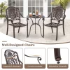 Tangkula 2PCS Cast Aluminum Chairs Outdoor Metal Armchairs W/ Ergonomic Curved Seat Patio -Tangkula GUEST 74e7a703 7b49 4c1e 9a20 dee0e1285561