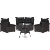 Tangkula 4PCS Wicker Patio Sofa Set Rattan Outdoor Furniture Set W/ Black Cushions 2 Tangkula 4PCS Wicker Patio Sofa Set Rattan Outdoor Furniture Set W/ Black Cushions -Tangkula GUEST 765f010c ae6d 446d 8c63 9b51ff8f06cc
