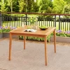 Tangkula 39" 4-Person Outdoor Acacia Wood Dining Table W/ 1.96" Umbrella Hole For Porch -Tangkula GUEST 771a27eb e1f8 4f22 a4ff 6555a03e31e8