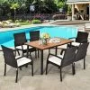 Tangkula 7PCS Patio Rattan Furniture Dining Set Wooden Table Cushioned Chair 1 Tangkula 7PCS Patio Rattan Furniture Dining Set Wooden Table Cushioned Chair -Tangkula GUEST 778b0e79 145b 4dd6 83c1 517059a725a9