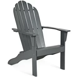 Tangkula 2PCS Wooden Classic Adirondack Chair Lounge Chair Outdoor Patio Grey -Tangkula GUEST 77b93abe cf4b 4912 9d95 e84e4d5696b5