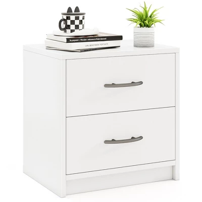 Tangkula 2-Drawer Nightstand Modern Bedside Table W/ Storage For Living Room Bedroom 13 Tangkula 2-Drawer Nightstand Modern Bedside Table W/ Storage For Living Room Bedroom - Image 11