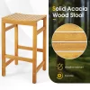 Tangkula 5 Pieces Patio Acacia Wood Bar Set Outdoor Bar Height Table & Saddle Stool Chairs Set 2 Tangkula 5 Pieces Patio Acacia Wood Bar Set Outdoor Bar Height Table & Saddle Stool Chairs Set -Tangkula GUEST 7a725e16 5a93 4c87 a2a0 ccd9373ad117