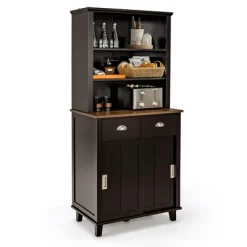 Tangkula Freestanding Buffet Hutch Kitchen Pantry Storage Cabinet W/ Sliding Doors -Tangkula GUEST 7ce557c1 7948 4741 9afa 92a147a73a57