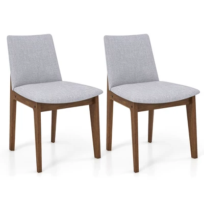 Tangkula Wooden Dining Chairs Of 4 W/ Added Cushions High Curved Back For Dining Room 11 Tangkula Wooden Dining Chairs Of 4 W/ Added Cushions High Curved Back For Dining Room - Image 9