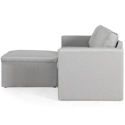 Tangkula Convertible L-shaped Sectional Sofa Couch Chaise W/ Ottoman Cushions 7 Tangkula Convertible L-shaped Sectional Sofa Couch Chaise W/ Ottoman Cushions - Image 6
