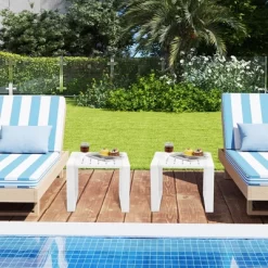 Tangkula Outdoor Side Table Set Of 2 18" Weather Resistant Adirondack Table Patio -Tangkula GUEST 822c67c6 4002 4dc1 87a5 ef1fc3006092