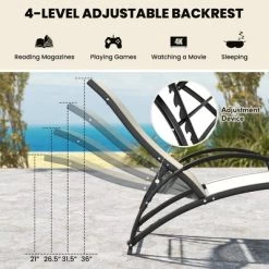 Tangkula 2PCS 2-in-1 Outdoor Rocking Chair Convertible Lounge Chair With 4-Position Adjustable Backrest Curved Armrests 17 Tangkula 2PCS 2-in-1 Outdoor Rocking Chair Convertible Lounge Chair With 4-Position Adjustable Backrest Curved Armrests -Tangkula GUEST 83338825 b7a6 4ebe b749 916ed0d2a951