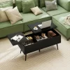 Tangkula Lift Top Coffee Table W/ Split Top & 2 Hidden Compartments Tapered Metal Legs -Tangkula GUEST 8418ad7b 76c5 4030 bbdb 4fdeaa0f2434