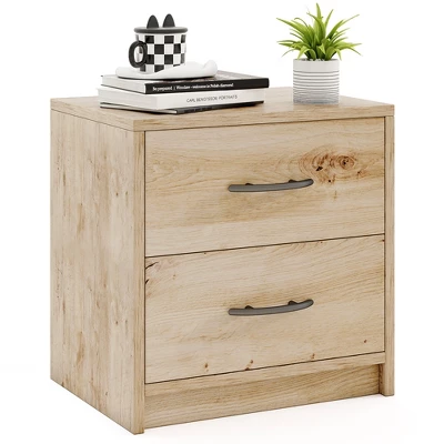 Tangkula 2-Drawer Nightstand Modern Bedside Table W/ Storage For Living Room Bedroom 12 Tangkula 2-Drawer Nightstand Modern Bedside Table W/ Storage For Living Room Bedroom - Image 10
