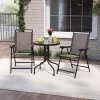 Tangkula 3 Pieces Bistro Set Outdoor Furniture Set W/Tempered Glass Table Umbrella Hole Quick-dry Fabric 2 Tangkula 3 Pieces Bistro Set Outdoor Furniture Set W/Tempered Glass Table Umbrella Hole Quick-dry Fabric -Tangkula GUEST 875d6a47 5aa6 4d49 9bc3 3fb64ca6a667