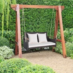 Tangkula 2-seater Hanging Swing Porch Swing PE Wicker Swing Outdoor Hanging Swing Garden Poolside 14 Tangkula 2-seater Hanging Swing Porch Swing PE Wicker Swing Outdoor Hanging Swing Garden Poolside -Tangkula GUEST 88263665 4671 4b0e 8aa7 540e311feac0