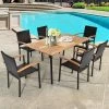 Tangkula 7 PCS Patio Rattan Dining Furniture Set Armrest Chairs Wooden Table 1 Tangkula 7 PCS Patio Rattan Dining Furniture Set Armrest Chairs Wooden Table -Tangkula GUEST 89436eb0 51d2 4f02 a37a 30e57e9744b3