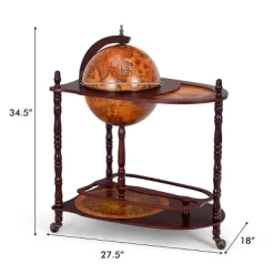 Tangkula Globe Bar Stand 34'' H Global Italian Style Rack Drinks Bottle Shelf 12 Tangkula Globe Bar Stand 34'' H Global Italian Style Rack Drinks Bottle Shelf -Tangkula GUEST 8ad4427e 051a 4b1e a01f ee7a87e0094b