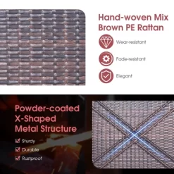 Tangkula Single Person Hanging Swing Outdoor Hanging Seat W/ Back Cushion & Seat Cushion -Tangkula GUEST 8af7289a 1d32 4b56 94b8 ff2f3047cb93