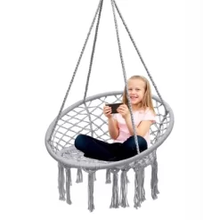 Tangkula Hammock Chair Hanging Cotton Rope Macrame Swing Chair Indoor Outdoor -Tangkula GUEST 8ed3c24c 2952 4e76 8528 94ef2b622e48