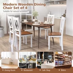 Tangkula Dining Chairs Set Of 4 Wood Farmhouse Dining Room Side Chairs For Home Kitchen 14 Tangkula Dining Chairs Set Of 4 Wood Farmhouse Dining Room Side Chairs For Home Kitchen -Tangkula GUEST 8f2d5983 4fc8 4165 be91 77ddfcc0f111