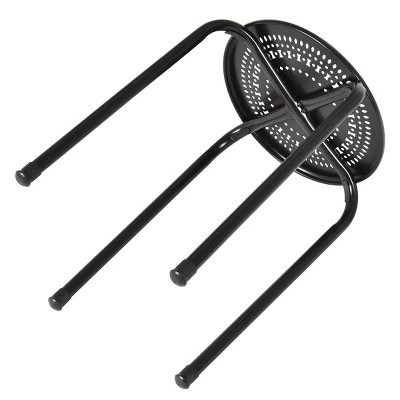 Tangkula Set Of 6 Stackable Stools Metal Chair Dining Set W/ Round Top 9 Tangkula Set Of 6 Stackable Stools Metal Chair Dining Set W/ Round Top - Image 7