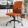 Tangkula Velvet Home Office Chair Swivel Adjustable Task Chair W/ Wooden Armrest 2 Tangkula Velvet Home Office Chair Swivel Adjustable Task Chair W/ Wooden Armrest -Tangkula GUEST 904fca3a e0c5 4f8e a5a6 ede576514e5a