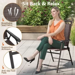 Tangkula 3 PCS Outdoor Bistro Dining Furniture Set W/1.57" Umbrella Hole Rippled -Tangkula GUEST 90791ed3 9a82 412b 9ff9 e14ef67ba4b9