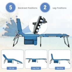 Tangkula Folding Chaise Lounge Chair Sunbathing Recliner W/ Face Hole & Removable Pillow 17 Tangkula Folding Chaise Lounge Chair Sunbathing Recliner W/ Face Hole & Removable Pillow -Tangkula GUEST 91229bfe 8ba0 42f0 97f8 6f451c728978