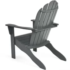 Tangkula 2PCS Wooden Classic Adirondack Chair Lounge Chair Outdoor Patio Grey -Tangkula GUEST 9142e98d 4c8b 4580 a3ae 328a23f019c1