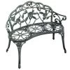 Antique Aluminum Bench Patio Garden Chair Porch Cast For Outdoor Green -Tangkula GUEST 914416af 0151 4a2a a3a6 6191e2bc23af