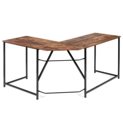 Tangkula L Shaped Gaming Desk Corner Computer Desk Workstation For Home Office Brown/Black 13 Tangkula L Shaped Gaming Desk Corner Computer Desk Workstation For Home Office Brown/Black -Tangkula GUEST 94dbce07 e34d 4f27 a453 907c91fb76c7
