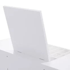 Tangkula 2 Drawers Make-up Mirror Set Vanity Dressing Table Flip-type Desktop With Stool -Tangkula GUEST 96825b45 06ff 4031 a550 e254883cbd82