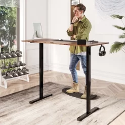 Tangkula 55" Electric Standing Desk Height Adjustable Home Office Table W/ Hook -Tangkula GUEST 9a8800fa ddd3 49ca a570 d9d4e2998f27