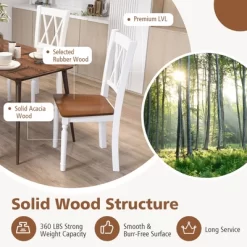 Tangkula Dining Chairs Set Of 4 Wood Farmhouse Dining Room Side Chairs For Home Kitchen 13 Tangkula Dining Chairs Set Of 4 Wood Farmhouse Dining Room Side Chairs For Home Kitchen -Tangkula GUEST 9b1ad9ec a8d9 4c0e 823a b858a6daa683