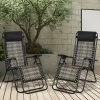 Tangkula Grey Folding Recliner Patio Rattan Zero Gravity Lounge Chair With Headrest -Tangkula GUEST 9cde3870 7bbf 4a51 9f41 ec74e67faee1