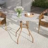 Tangkula 27.5" Outdoor Bistro Table PE Rattan Round Patio Side Table W/ Heavy Duty Metal Frame -Tangkula GUEST 9d0c27d1 7bd3 497c 8ca6 4705243f7568