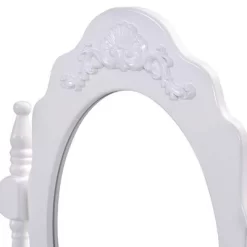 Tangkula White Vanity Mirror Wood Makeup Dressing Table Stool Set White (Mirror, 3 Drawers, Stool) 9 Tangkula White Vanity Mirror Wood Makeup Dressing Table Stool Set White (Mirror, 3 Drawers, Stool) -Tangkula GUEST 9e2cf659 82df 45f5 9086 2fce07d242de