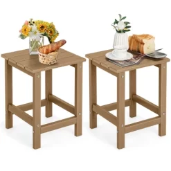 Tangkula 2PCS 14" Patio Adirondack Side Table HDPE Square Weather Resistant Garden 18 Tangkula 2PCS 14" Patio Adirondack Side Table HDPE Square Weather Resistant Garden -Tangkula GUEST 9f9cf496 c9d0 4bf8 8466 8c7708b787b5
