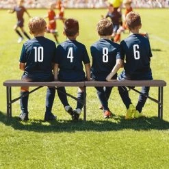 Tangkula 2PCS 6 Ft Plastic Folding Bench Portable Fold-in-Half Seat W/ 1320 LBS Capacity Coffee 14 Tangkula 2PCS 6 Ft Plastic Folding Bench Portable Fold-in-Half Seat W/ 1320 LBS Capacity Coffee -Tangkula GUEST a0b16bef 2530 4de6 a1bf 53fd97d70761