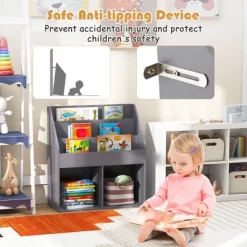 Tangkula Kids Wooden Bookshelf Bookcase Children Toy Storage Cabinet Organizer 13 Tangkula Kids Wooden Bookshelf Bookcase Children Toy Storage Cabinet Organizer -Tangkula GUEST a25228bf 7306 4944 b808 237b207154ff