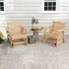 Tangkula 1PC/2PCS Outdoor Fir Wood Rocking Chair Outdoor Glider Chair With Rotatable Hidden Cup Holder And Curved Seat 2 Tangkula 1PC/2PCS Outdoor Fir Wood Rocking Chair Outdoor Glider Chair With Rotatable Hidden Cup Holder And Curved Seat -Tangkula GUEST a35dfc0b 82a9 4b80 9901 930e92d1d778