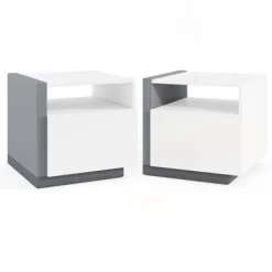 Tangkula Nightstands Set Of 2 Modern Minimalist Bed Side Table W/ Open Compartment -Tangkula GUEST a35e8f5f 26a7 448d 98a8 1d43aaa2ea8d