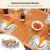 Tangkula 7PCS Dining Set Outdoor Acacia Wood Table W/ Soft Cushions Umbrella Hole Patio 2 Tangkula 7PCS Dining Set Outdoor Acacia Wood Table W/ Soft Cushions Umbrella Hole Patio -Tangkula GUEST a44302cb a21a 43c8 a6fb 7425ba3024fc