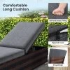 Tangkula Outdoor Chaise Lounge W/ Long Seat Cushion Heavy-Duty Metal Frame -Tangkula GUEST a45ad87b d3a5 4514 acf5 ade5fad8f2ab