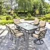 Tangkula 4 PCS Patio Dinning Chairs Cushioned Chairs W/Steel Frame For Garden Backyard & Poolside -Tangkula GUEST a6a11c06 d28a 47fd a064 e706034d58a3