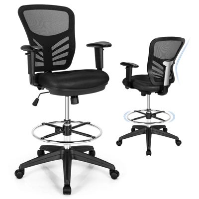 Tangkula Ergonomic Office Chair W/Retractable Footrest High Back Reclining Executive Chair W/Adjustable Headrest 12 Tangkula Ergonomic Office Chair W/Retractable Footrest High Back Reclining Executive Chair W/Adjustable Headrest - Image 10