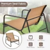 Tangkula 3PCS Conversation Set Outdoor Metal Chair & Table Tempered Glass Top Patio -Tangkula GUEST a7daa9ad b76c 4116 9a3d 90a22802f6fb