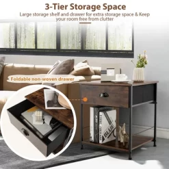 Tangkula 2-tier Nightstand Bedside End Sofa Coffee Table For Bedroom Living Room 16 Tangkula 2-tier Nightstand Bedside End Sofa Coffee Table For Bedroom Living Room -Tangkula GUEST aa0e5e81 157d 4c5a bd96 420491924f8c